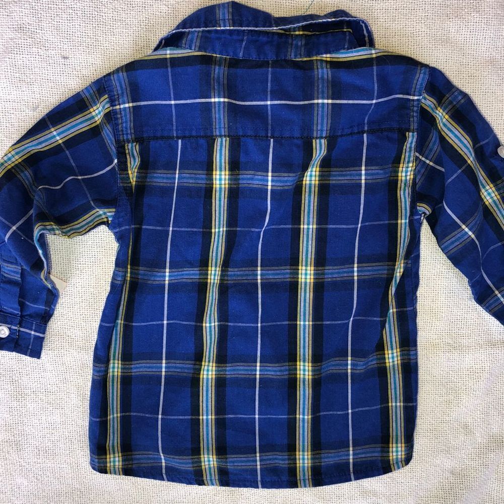 𝅺EUC Boys 24M Coogi LS Plaid Button Down Shirt - Picture 5 of 5